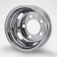 スチールメッキホイール 15×5.00 5穴 オフセット115 JIS リア用  DOT-X  小型 2t キャンター等