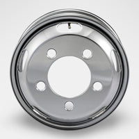 スチールメッキホイール 15×5.00 5穴 オフセット115 JIS フロント用  DOT-X  小型 2t キャンター等