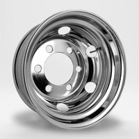 スチールメッキホイール 17.5×6.00 6穴 オフセット119 JIS フロント用 中型 4トン DOT-X トラック用