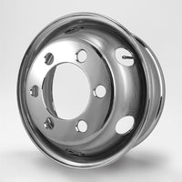 スチールメッキホイール 17.5×6.00 6穴  オフセット119 JISリア用 中型 4トン DOT-X トラック用