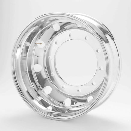 アルミホイール 22.5×7.50 10穴 オフセット162 新ISO DOT-X 大型 ダンプ トレーラー 鍛造 鏡面ポリッシュ
