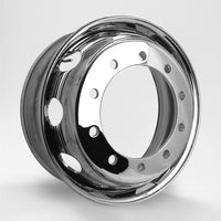 スチールメッキホイール 22.5×8.25 10穴 オフセット165 新ISO フロント用  DOT-X 大型 ダンプ トレーラー