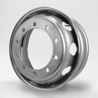 スチールメッキホイール 22.5×7.5 10穴 オフセット162 新ISO リア用  DOT-X 大型 ダンプ トレーラー