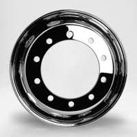 スチールメッキホイール 22.5×8.25 10穴 オフセット165 新従ISO フロント用  DOT-X 大型 ダンプ トレーラー