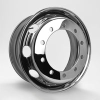 スチールメッキホイール 22.5×8.25 10穴 オフセット165 新従ISO フロント用  DOT-X 大型 ダンプ トレーラー