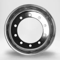 スチールメッキホイール 22.5×8.25 10穴 オフセット165 従来ISO リヤ用  DOT-X 大型 ダンプ トレーラー