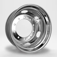 スチールメッキホイール 22.5×8.25 10穴 オフセット165 従来ISO フロント用  DOT-X 大型 ダンプ トレーラー