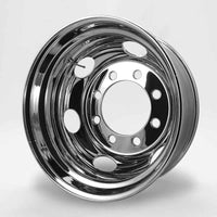 スチールメッキホイール 22.5×7.5 8穴 オフセット162 JIS リア用  DOT-X  大型 ダンプ トレーラー