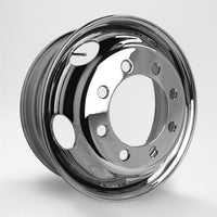 スチールメッキホイール 22.5×8.25 8穴 オフセット165 JIS フロント用  DOT-X 大型 ダンプ トレーラー
