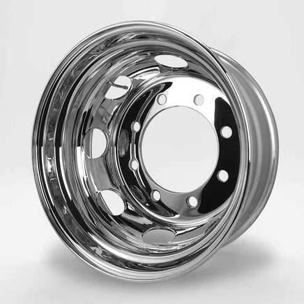 スチールメッキホイール 19.5×6.75 8穴 オフセット147 新ISO リア用  DOT-X 大型 低床 4軸