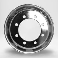 スチールメッキホイール 19.5×6.75 8穴 オフセット147 新ISO リア用  DOT-X 大型 低床 4軸