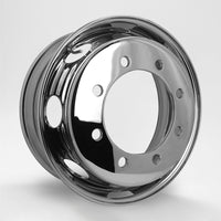 スチールメッキホイール 19.5×6.75 8穴 オフセット147 新ISO フロント用  DOT-X 大型 低床 4軸