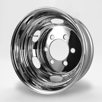 スチールメッキホイール 19.5×6.75 6穴 オフセット136 JIS リア用  DOT-X  大型 低床 増トン