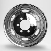 スチールメッキホイール 19.5×6.75 6穴 オフセット136 JIS リア用  DOT-X  大型 低床 増トン