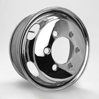 スチールメッキホイール 19.5×6.75 6穴 オフセット136 JIS フロント用  DOT-X  大型 低床 増トン