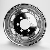 スチールメッキホイール 19.5×6.75 6穴 オフセット136 JIS フロント用  DOT-X  大型 低床 増トン