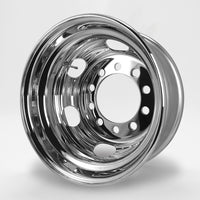 スチールメッキホイール 17.5×6.75 10穴 オフセット135 新ISO リア用  DOT-X 中型 4トン 増トン