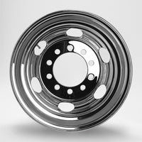 スチールメッキホイール 17.5×6.75 10穴 オフセット135 新ISO リア用  DOT-X 中型 4トン 増トン