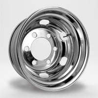 スチールメッキホイール 17.5×5.00 6穴 オフセット137 JIS フロント用  DOT-X  小型 4t トラック等