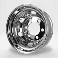 DOT-X トラック用 スチールメッキホイール 17.5×6.00 6穴 JIS オフセット135 リア用 中型 4トン