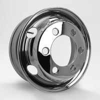 スチールメッキホイール 17.5×6.00 6穴 オフセット135 JIS フロント用 中型 4トン DOT-X トラック用