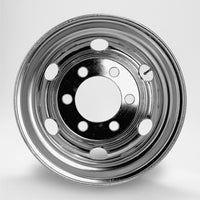 スチールメッキホイール 17.5×6.00 6穴 オフセット135 JIS フロント用 中型 4トン DOT-X トラック用