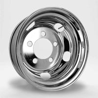 DOT-X トラック用 メッキホイール 17.5×5.25 5穴 オフセット115 フロント用 小型 2トン エルフ PCD203.2