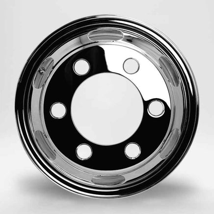 DOT-X トラック用 スチールメッキホイール 16×6.00 6穴 PCD222.25 オフセット127 フロント用 JIS規格 3tトラック