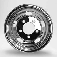 DOT-X トラック用 スチールメッキホイール 16×5.5 5穴 オフセット116.5 リア用 エルフ 小型 2t