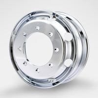 アルミメッキホイール 19.5×6.75 8穴 オフセット147 新ISO DOT-X 大型 低床 4軸