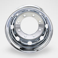 アルミメッキホイール 19.5×6.75 8穴 オフセット147 新ISO DOT-X 大型 低床 4軸
