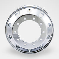 アルミメッキホイール 22.5×7.50 10穴 オフセット162 新ISO DOT-X 大型 ダンプ トレーラー