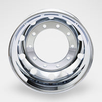 アルミメッキホイール 22.5×7.50 10穴 オフセット162 新ISO DOT-X 大型 ダンプ トレーラー